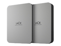 LACIE Mobile Drive HDD USB-C 5To 2.5p Moon Silver with USB-C cable