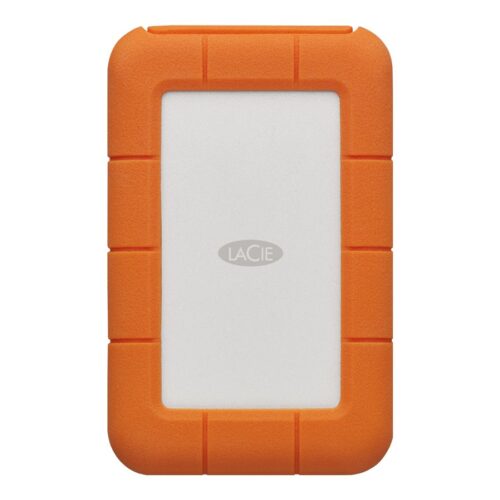 LACIE RUGGED 1To USB-C USB3.0 résistant aux chutes. compressements et à la pluie. utilisation tout terrain. orange