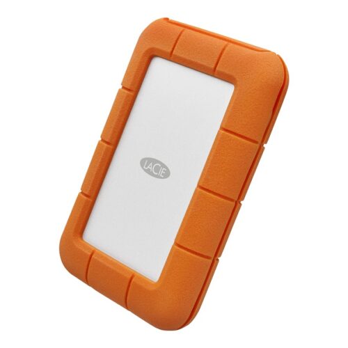 LACIE RUGGED 1To USB-C USB3.0 résistant aux chutes. compressements et à la pluie. utilisation tout terrain. orange