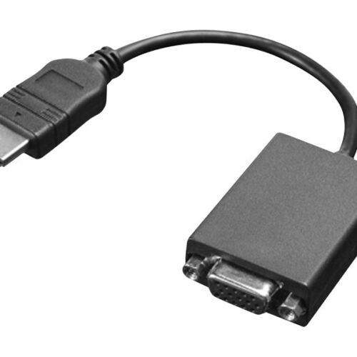LENOVO – Adaptateur vidéo – HDMI mâle pour HD-15 (VGA) femelle – 20 cm