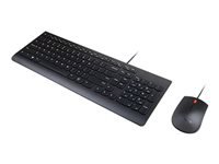 Lenovo Essential Wired Combo – Ensemble clavier et souris – USB – Français – ThinkRed