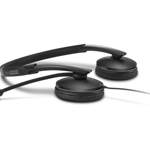 LENOVO – Gen 2 – Micro-casque – sur-oreille – filaire – USB-C – noir – Certifié pour Microsoft Teams