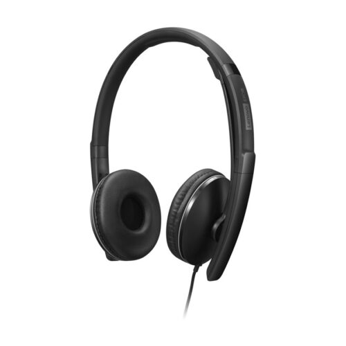 LENOVO – Gen 2 – Micro-casque – sur-oreille – filaire – USB-C – noir – Certifié pour Microsoft Teams