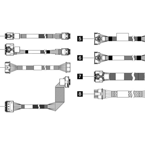 LENOVO ISG ThinkSystem SR650 V3 x4 M.2/7mm CFF RAID Cable Kit