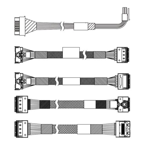 LENOVO ISG ThinkSystem SR665 V3 2.5p Chassis Front BP1 SAS/SATA Cable Option Kit