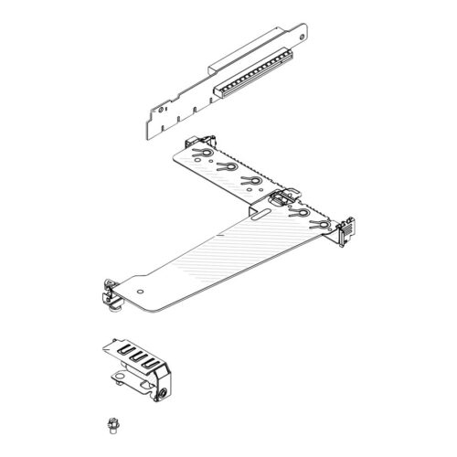 LENOVO ISG ThinkSystem V3 1U x16/x16 PCIe G4 Riser1 LP+FH Option Kit
