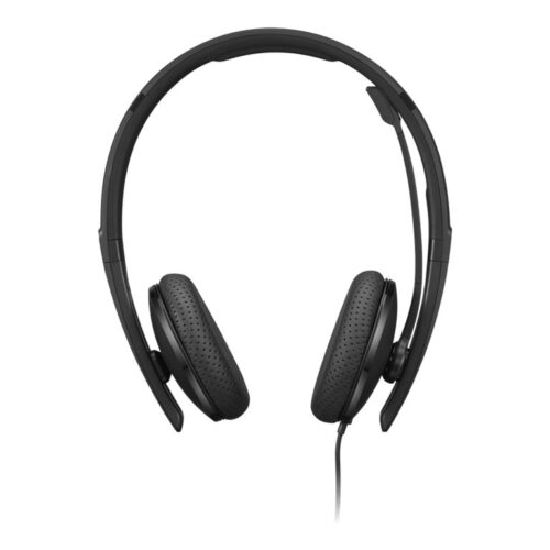 LENOVO – Micro-casque – sur-oreille – filaire – USB-C – noir – certifié Zoom