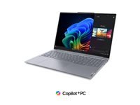 LENOVO ThinkBook 16 – G7 – 16p WUXGA – Qualcomm – Snapdragon X Plus – W11Pro – 16GB RAM – 512Go SSD – 1YR Premier NBD – Copilot+ PC