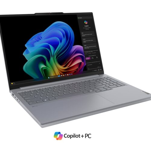 LENOVO ThinkBook 16 – G7 – 16p WUXGA – Qualcomm – Snapdragon X Plus – W11Pro – 32GB RAM – 1TB SSD – 3YR sur site – Copilot+ PC