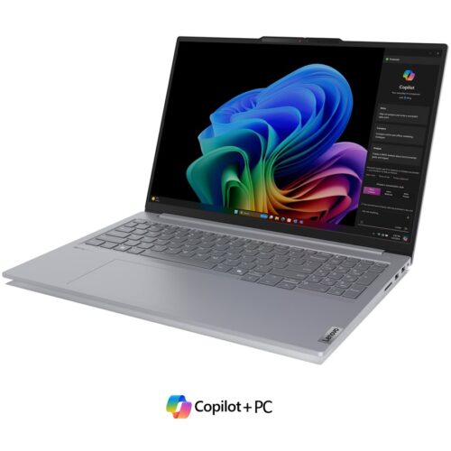 LENOVO ThinkBook 16 – G7 – 16p WUXGA – Qualcomm – Snapdragon X Plus – W11Pro – 32GB RAM – 1TB SSD – 3YR sur site – Copilot+ PC