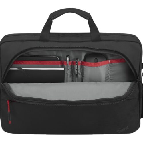 Lenovo ThinkPad Essential Topload (Eco) – Sacoche pour ordinateur portable – 16p – Noir avec des touches de rouge – ThinkRed