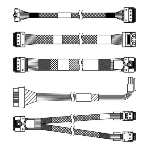 LENOVO ThinkSystem SR655 V3 2.5p Chassis Front BP2 SAS/SATA Cable Kit
