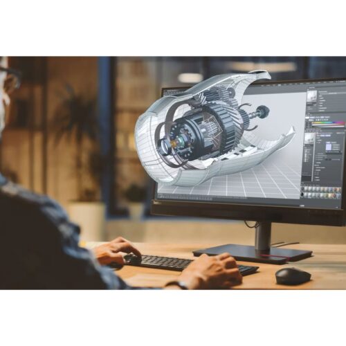 LENOVO ThinkVision -27 – 3D – 27p IPS WLED – 60Hz 310cd/m2 4ms – 2xHDMI – DispalayPort  – USB-C 3.2 Gen 1