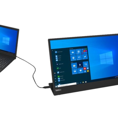 LENOVO ThinkVision M15 – Écran LED – 15.6p – portable – 1920 x 1080 Full HD (1080p) 60 Hz – IPS – 6 ms – 2xUSB-C – ThinkRed