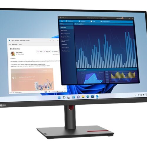 LENOVO ThinkVision T27p-30 27p Monitor with ThinkVision MC60 webcam HDMI