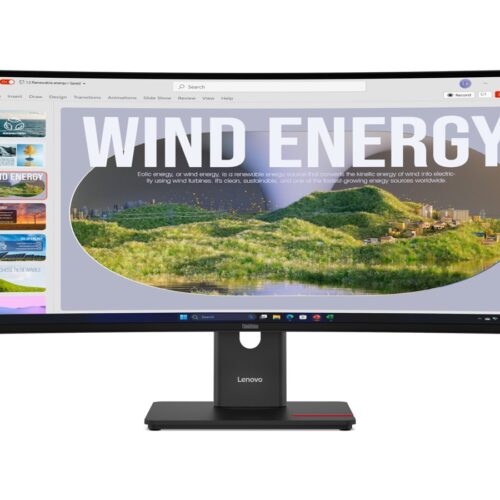 LENOVO ThinkVision T34WD-40 34p 3440×1440 Curved VA 120Hz USB-C docking 96W Mirror power button Epeat Gold TCO10