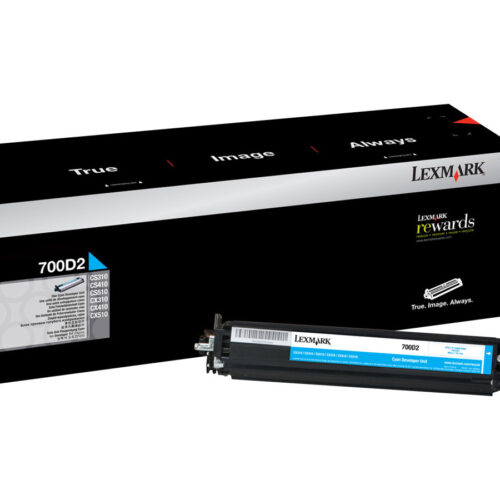 LEXMARK 700D2 développer cyan capacité standard 40.000 pages pack de 1