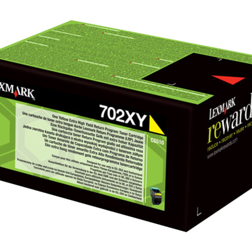 LEXMARK 702XY cartouche de toner jaune très haute capacité 4.000 pages pack de 1 retour program
