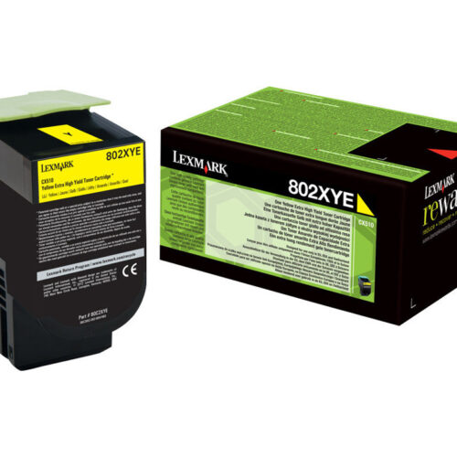 LEXMARK 802XYE cartouche de toner jaune capacité standard 4.000 pages pack de 1 corporate