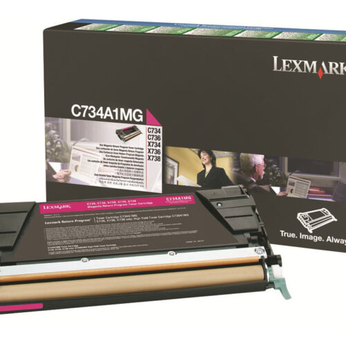 LEXMARK C734,  X734 cartouche de toner magenta capacité standard 6.000 pages pack de 1 retour programme