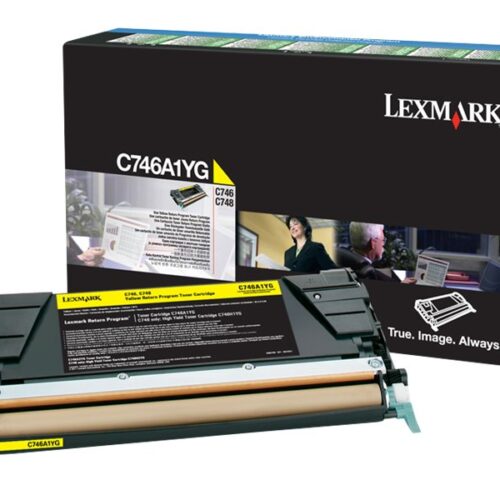LEXMARK C746, C748 7K cartouche de toner jaune capacité standard 7.000 pages pack de 1 With returnprogram