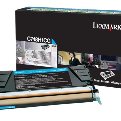 LEXMARK C748 cartouche de toner cyan haute capacité 10.000 pages pack de 1 With returnprogram
