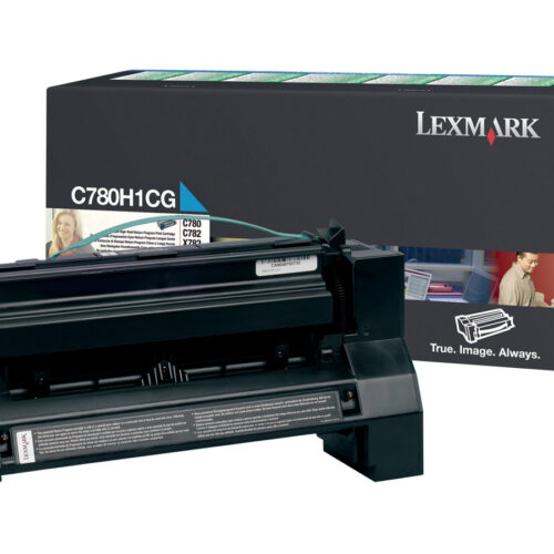 LEXMARK C782, X782e cartouche de toner cyan capacité standard 10.000 pages pack de 1 retour programme