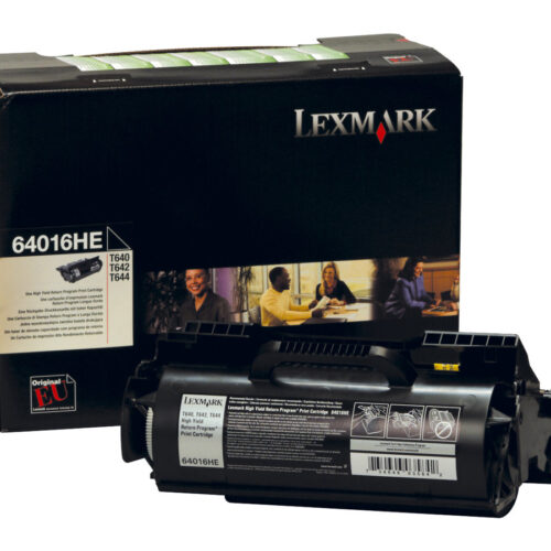 LEXMARK T640, T642, T644 cartouche de toner noir rendement élevé 21.000 pages pack de 1 retour program