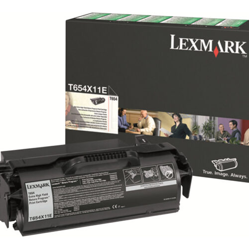 LEXMARK T654 cartouche de toner noir très haute capacité 36.000 pages pack de 1 retour programme
