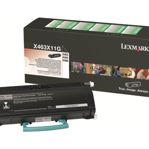 LEXMARK X463, X464, X466 cartouche de toner noir haute capacité 15.000 pages pack de 1 retour programme