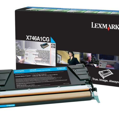 LEXMARK X746, X748 7K cartouche de toner cyan capacité standard 7.000 pages pack de 1 With returnprogram