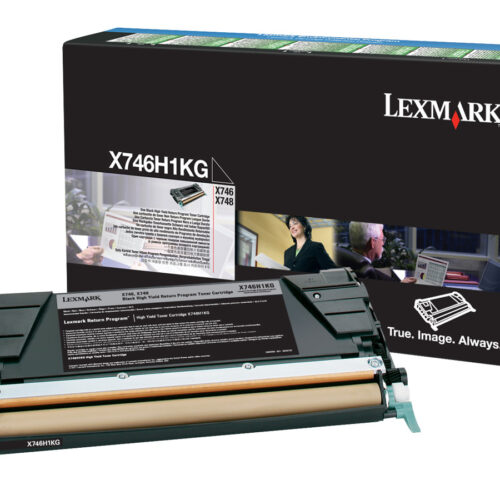 LEXMARK X746, X748 cartouche de toner noir capacité standard 12.000 pages pack de 1 – retour program