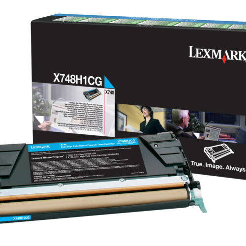 LEXMARK X748 cartouche de toner cyan haute capacité 10.000 pages pack de 1 With returnprogram