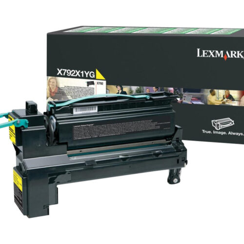 LEXMARK X792 toner jaune rendement très élevé 20.000 pages pack de 1 retour program