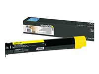 LEXMARK XS955DE toner jaune capacité standard 22.000 pages pack de 1 retour Programme