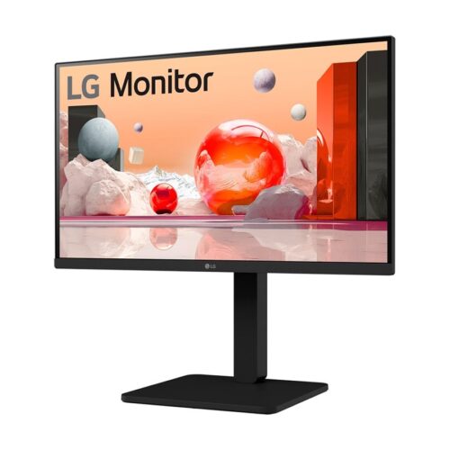 LG 24BA450-B.AEUQ Écran LED – 24 – 1920 x 1080 Full HD (1080p) @ 100 Hz – IPS – 250 cd/m² – 1300:1 – 5 ms – HDMI, VGA, DP- HP