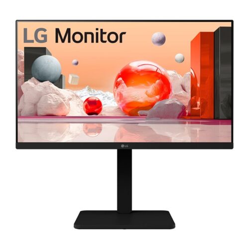 LG 24BA450-B.AEUQ Écran LED – 24 – 1920 x 1080 Full HD (1080p) @ 100 Hz – IPS – 250 cd/m² – 1300:1 – 5 ms – HDMI, VGA, DP- HP