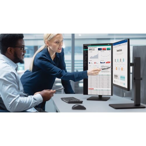 LG 27BA560-B – Écran LED – 27″ – 1920 x 1080 Full HD (1080p) @ 100 Hz – IPS – 250 cd/m² – 1300:1 – 5 ms – HDMI, VGA, DP – HP