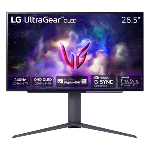 LG 27GS95QE-B 27p QHD Monitor gaming OLED 16/9 240Hz 275cd/m2 0.03ms HDMI DP