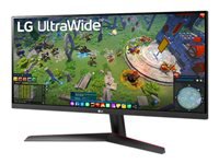 LG 29WP60G-B  Écran LED – 29″ – 2560 x 1080 UltraWide – IPS – 250 cd/m² – 1000:1 – HDR10 – 1 ms – HDMI, DisplayPort, USB-C