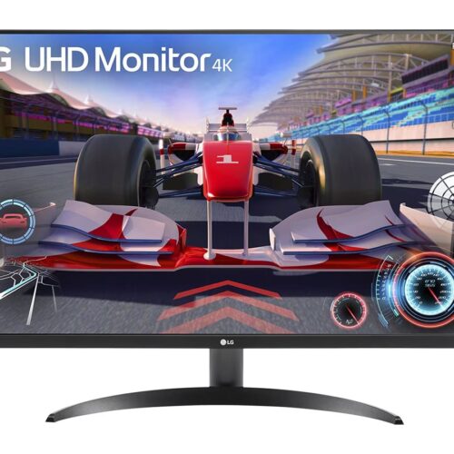 LG 32UR500-B Écran LED – 32″- 3840 x 2160 4K @ 60 Hz – VA – 250 cd/m² – 3000:1 – HDR10 – 4 ms – 2xHDMI, DisplayPort – haut parleur