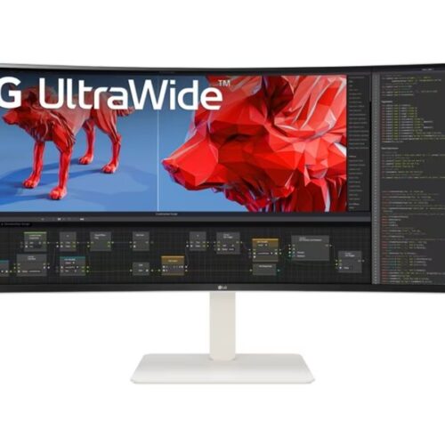 LG 38WR85QC-W UltraWide Écran LED – incurvé – 38i- 3840 x 1600 WQHD+ 144 Hz – Nano IPS – 450 cd/m2 – 1ms- 2xHDMI- DP – USB-C blanc