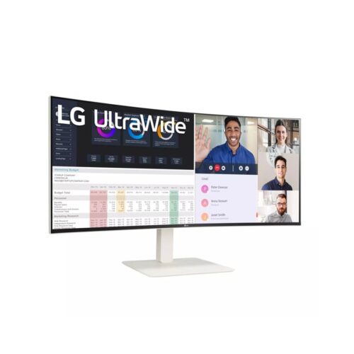 LG 38WR85QC-W UltraWide Écran LED – incurvé – 38i- 3840 x 1600 WQHD+ 144 Hz – Nano IPS – 450 cd/m2 – 1ms- 2xHDMI- DP – USB-C blanc
