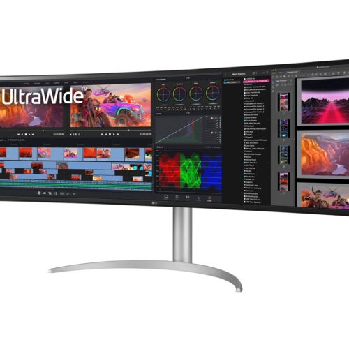 LG 49WQ95C-W.AEU Écran LED – incurvé – 49i – 5120 x 1440 UltraWide Dual QHD 144Hz – Nano IPS -400cd/m2- 5ms- 2xHDMI DP USB-C blanc