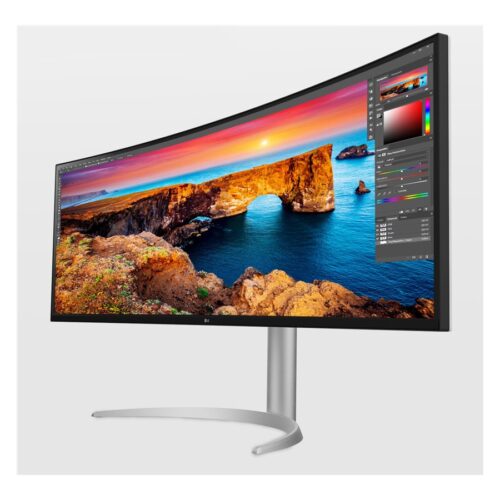 LG 49WQ95C-W.AEU Écran LED – incurvé – 49i – 5120 x 1440 UltraWide Dual QHD 144Hz – Nano IPS -400cd/m2- 5ms- 2xHDMI DP USB-C blanc