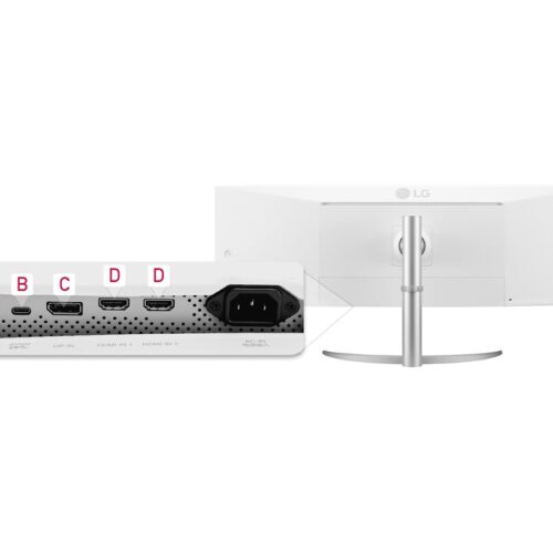LG 49WQ95C-W.AEU Écran LED – incurvé – 49i – 5120 x 1440 UltraWide Dual QHD 144Hz – Nano IPS -400cd/m2- 5ms- 2xHDMI DP USB-C blanc