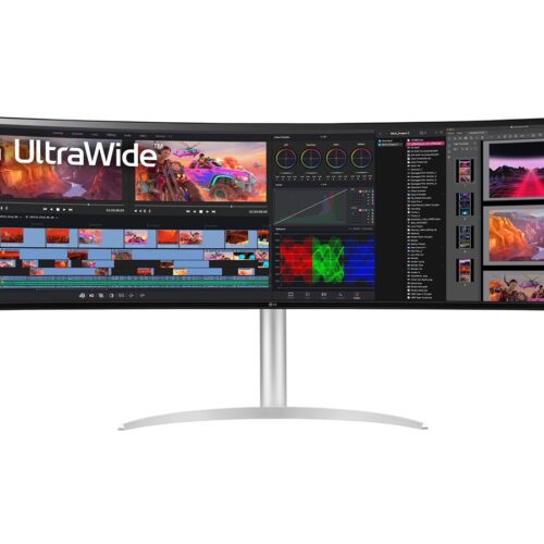LG 49WQ95C-W.AEU Écran LED – incurvé – 49i – 5120 x 1440 UltraWide Dual QHD 144Hz – Nano IPS -400cd/m2- 5ms- 2xHDMI DP USB-C blanc