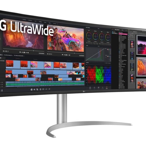 LG 49WQ95C-W.AEU Écran LED – incurvé – 49i – 5120 x 1440 UltraWide Dual QHD 144Hz – Nano IPS -400cd/m2- 5ms- 2xHDMI DP USB-C blanc