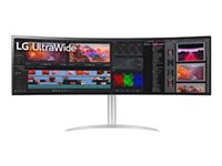 LG 49WQ95C-W.AEU Écran LED – incurvé – 49i – 5120 x 1440 UltraWide Dual QHD 144Hz – Nano IPS -400cd/m2- 5ms- 2xHDMI DP USB-C blanc