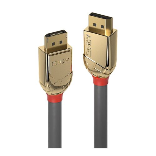 LINDY 0.5m DisplayPort Cable Gold Line DP Male to Male